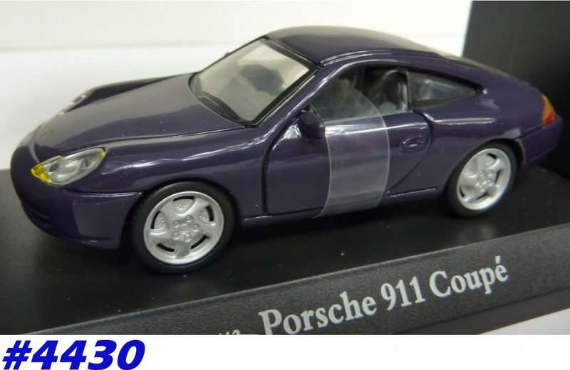 Porsche 911 Coupe plum-colour 1/43 Cararama NEW+boxed  #4430 instant wheels
