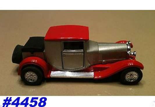 Bugatti Type 44 1928 silver/red 1/43 RIO NEWshowcased  #4458 instant wheels