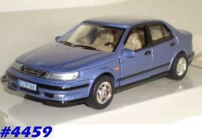 Saab 9-5 `01 lt.blu-met 1/43 Minichamps NEW+showcased  #4459 instant wheels