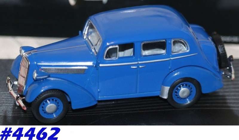 Opel Super 6 4-door Limousine 1937-1938 blue 1/43 IXO NEW+boxed  #4462 instant wheels