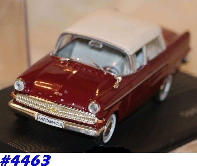 Opel Kapitaen PII 1959-1964 red 1/43 IXO NEW+boxed  #4463 instant wheels