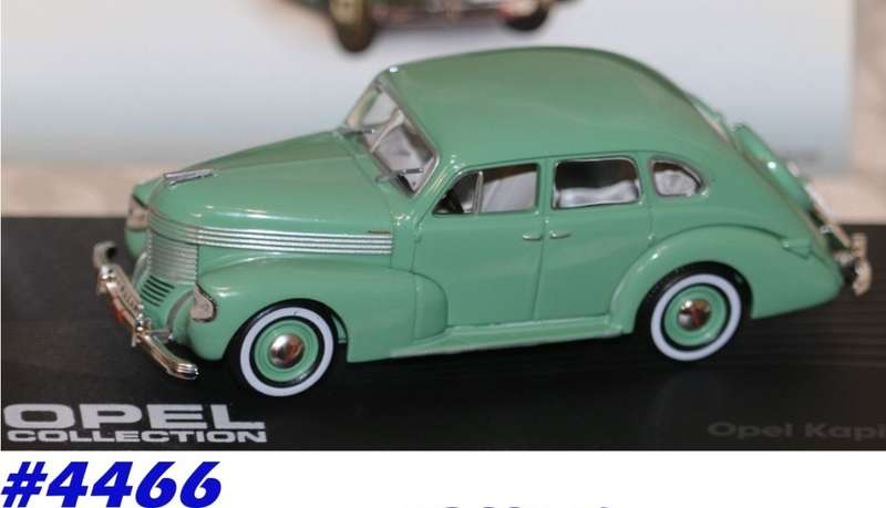 Opel Kapitaen 1938-1940 green 1/43 IXO NEW+boxed  #4466 instant wheels