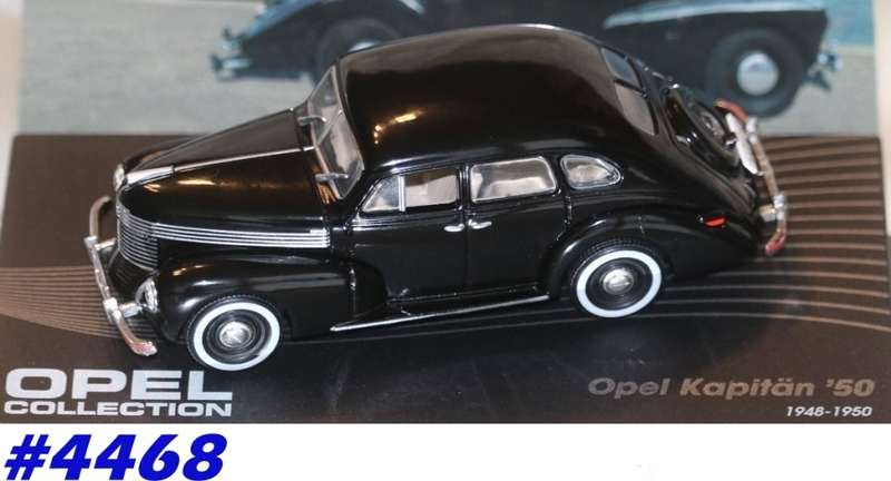 Opel Kapitaen 50 1948-1950 black 1/43 IXO NEW+boxed  #4468 instant wheels