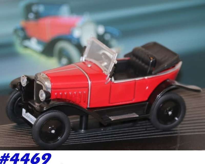 Opel 4/12 PS `Laubfrosch` 1924 open cabrio red 1/43 IXO NEW+boxed  #4469 instant wheels