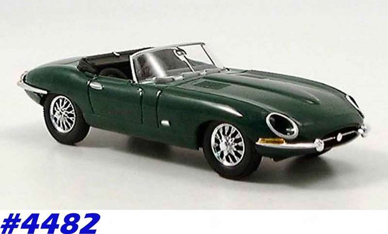 Jaguar Type E convertible 1961 dk.green 1/43 IXO NEW+showcased  #4482 instant wheels