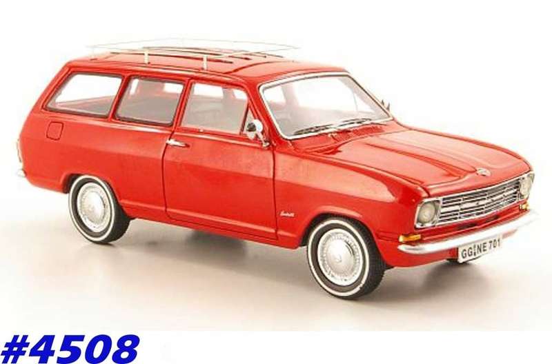 Opel Kadett B Caravan 1965/73 red 1/43 IXO NEW+boxed  #4508 instant wheels