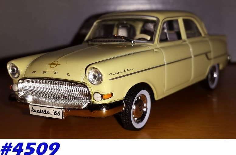 Opel Kapitaen `56 1955/58 cream 1/43 IXO NEW+boxed  #4509 instant wheels