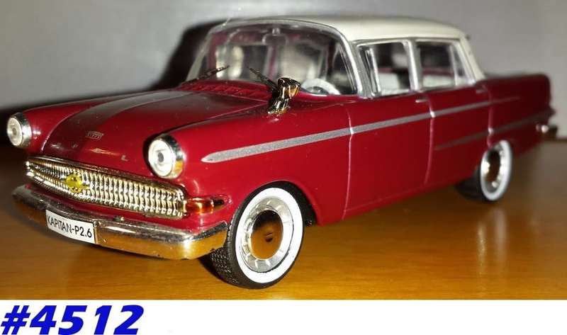 Opel Kapitaen P2 1959 red 1/43 IXO NEW+showcased  #4512 instant wheels