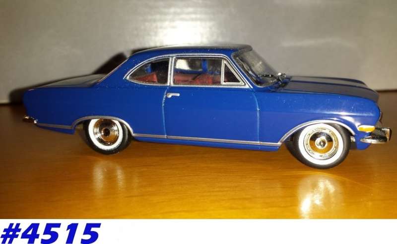 Opel Rekord B Coupe 1965 blue 1/43 IXO NEW+showcased #4515 instant wheels