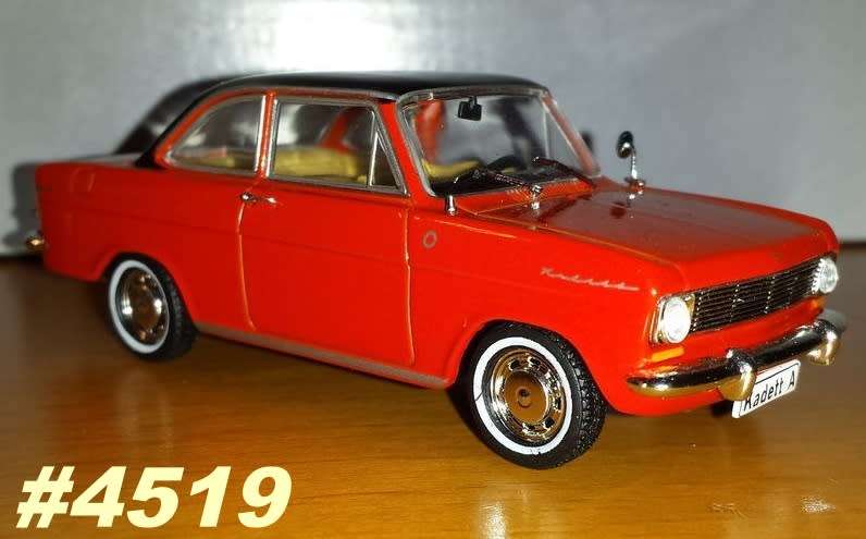 Opel Kadett A Coupe 1962 red 1/43 IXO NEW+showcased  #4519 instant wheels