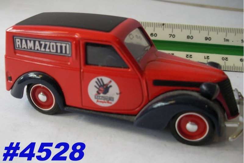 Fiat 1100E van 1940 red Ramazotti 1/43 NEW+showcased  #4528 instant wheels