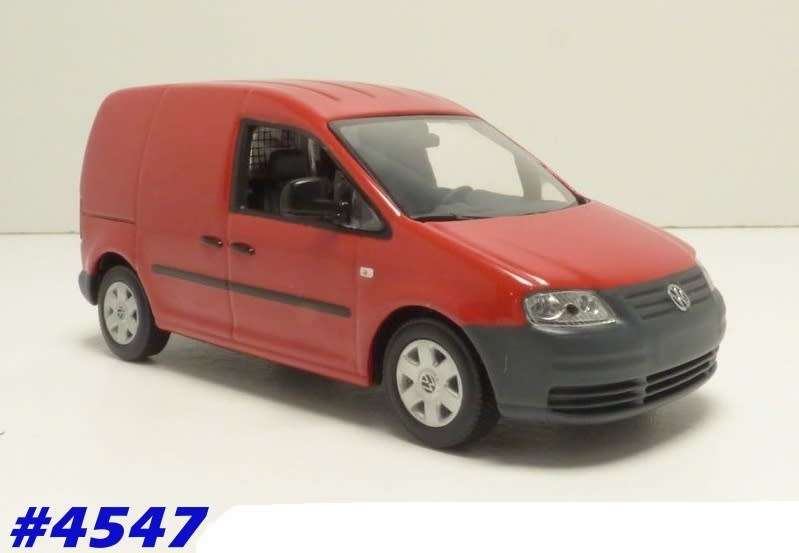 Volkswagen Caddy 2005 red 1/43 Minichamps NEW+boxed  #4547 instant wheels