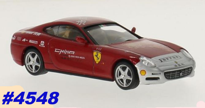 Ferrari 612 Scaglietti 2005 ChinaTour red 1/43 IXO NEWinBlister  #4548 instant wheels