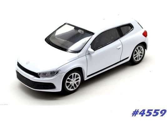 Volkswagen Scirocco III 2007 white 1/43 Welly NEW+boxed #4559 instant wheels