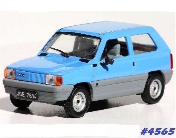 Fiat Panda 1980-1985 blue+grey bottom panels 1/43 IXO NEWinBlister  #4565 instant wheels