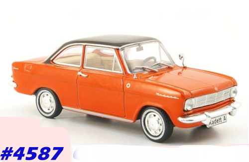 Opel Kadett a Coupe 1962 red+black 1/43 IXO NEW Blister  #4587 instant wheels