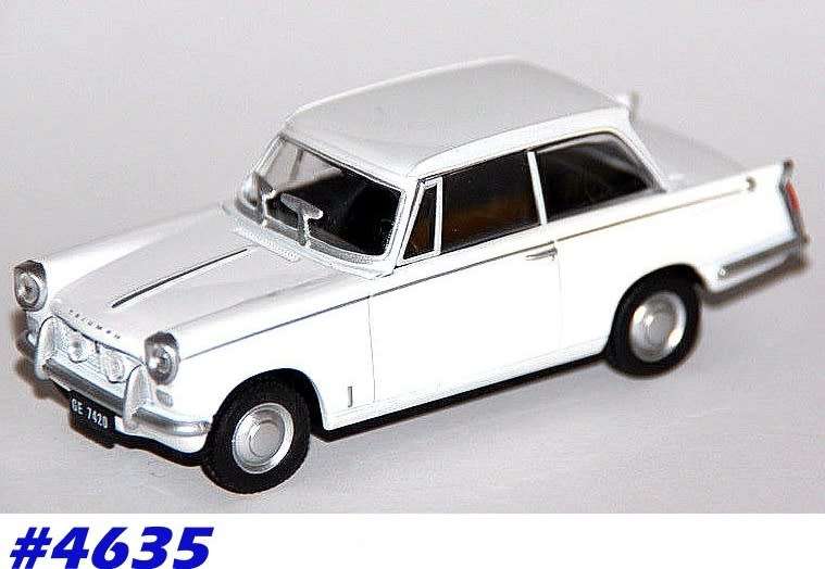 Triumph Herald 1965 white 1/43 IXO NEWinBlister  #4635 instant wheels