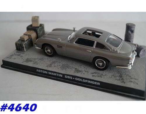 Aston Martin DB5 J.Bond 007 Goldfinger 1/43 IXO NEW+boxed #4640 instant wheels