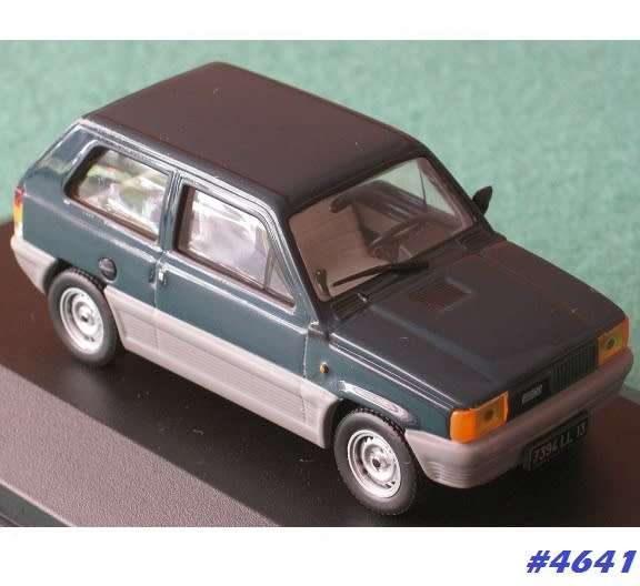 Fiat Panda 45 dark blue+grey 1/43 IXO NEW+boxed  #4641 instant wheels