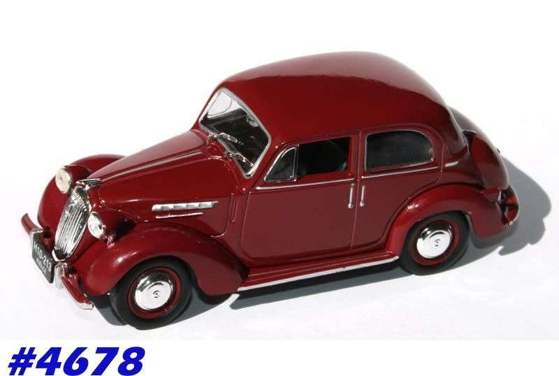 Simca 8 1947 maroon 1/43 IXO NEWinBlister #4678 instant wheels