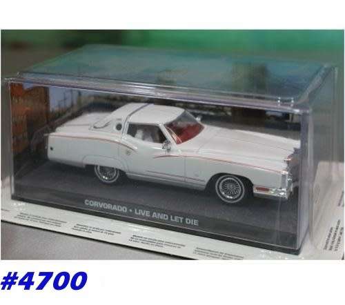 Corvorado 007-Bond-Live + let die, white 1/43 IXO NEW+boxed  #4700 instant wheels