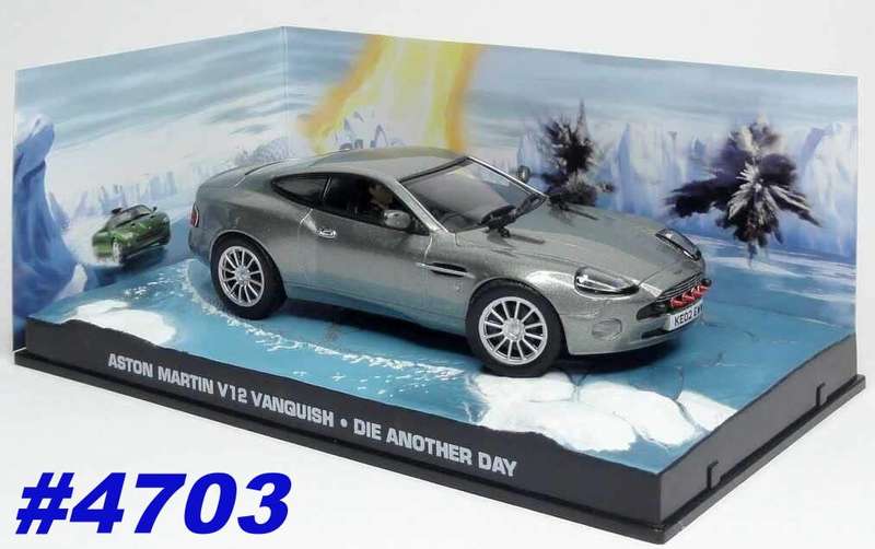 Aston Martin V12 Vanquish JBond-007 1/43 IXO NEW+boxed  #4703 instant wheels