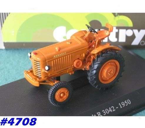 Renault Tractor R3042 1950 orange 1/43 UH NEW+boxed  #4708 instant wheels
