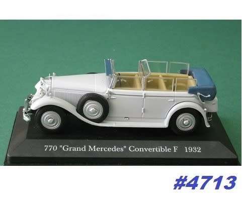 Grand Mercedes 770 F Convertible 1932 1/43 IXO NEW+boxed  #4713 instant wheels