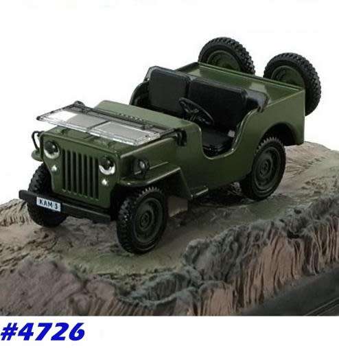 Willys JEEP M606 JBond Octopussy 1/43 IXO NEW+boxed  #4726 instant wheels