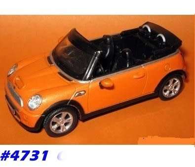 Mini Cooper S Cabrio 2009 orange-met 1/43 NewRay NEW+boxed  #4731 instant wheels