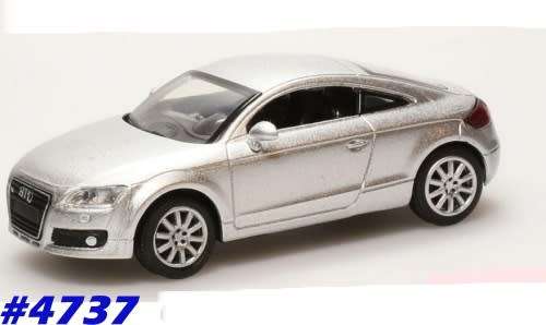 Audi TT Quattro Coupe 2007 silver 1/43 NewRay NEW+boxed  #4737 instant wheels
