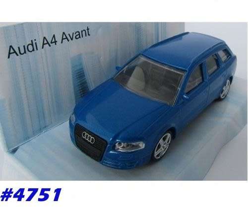 Audi A4 Avant blue 1/43 Mondo Motors NEW+boxed #4751 instant wheels