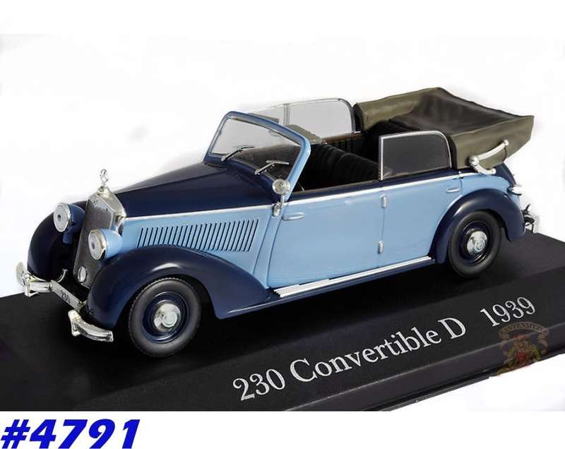 Mercedes-Benz 230 Cabrio 1939 1/43 IXO NEW+boxed  #4791 instant wheels