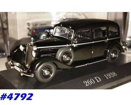 Mercedes-Benz 260 D (W 138) 1938 1/43 IXO NEW+boxed  #4792 instant wheels