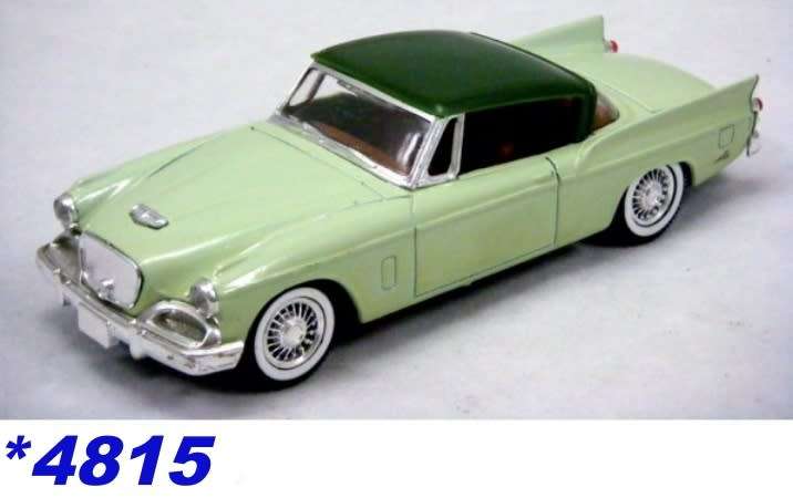 Studebaker Hawk hard top 2-tone green 1957 1:43 Solido(no.4522) NEW+boxed *4815 instant wheels