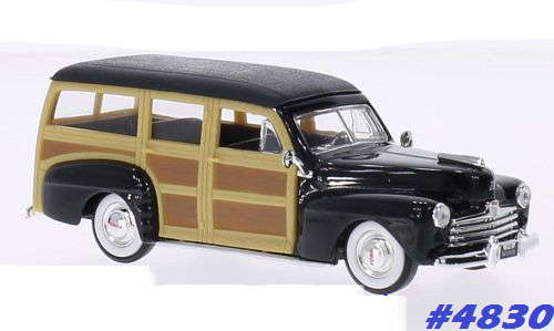 Ford Woody 1948 wood+black 1/43 Road Signature NEW+boxed  #4830 instant wheels