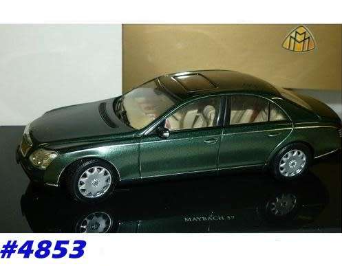 MAYBACH 57 swb 2013 [MB W222] 2-tone-green-met 1/43 AUTOart NEW+boxed  #4853 instant wheels