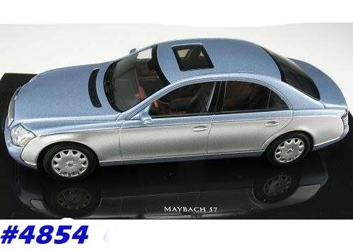 MAYBACH 57 swb 2013 [MB W222] 2tone-silver+bluemet 1/43 AUTOart NEW+boxed  #4854 instant wheels