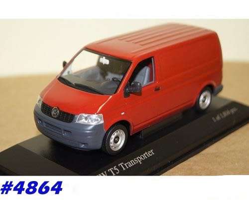 Volkswagen T5 Transporter 2003 1/43 Minichamps NEW+boxed  #4864 instant wheels