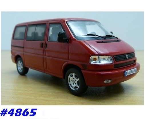 Volkswagen T4b Bus 2003 red 1/43 Premium ClassiXX NEW+boxed  #4865 instant wheels