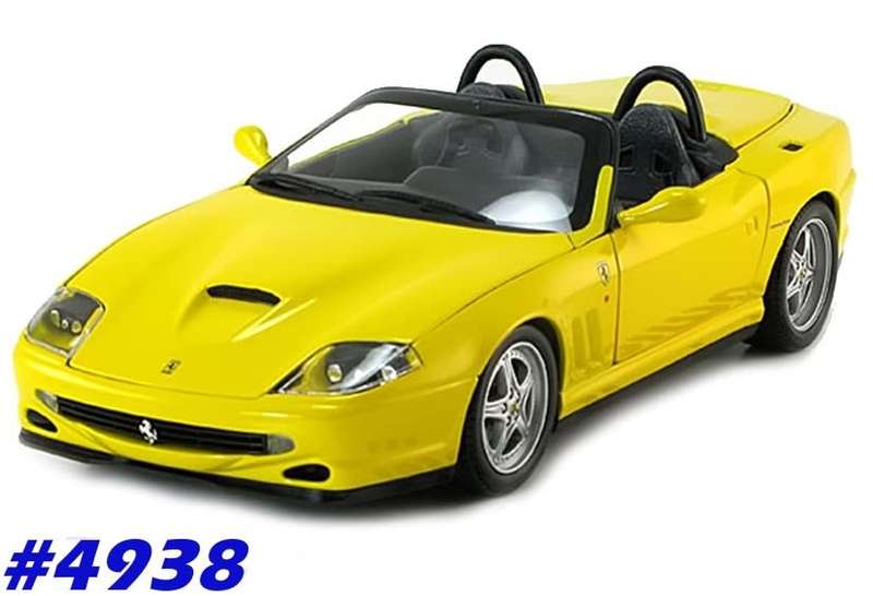 Ferrari 550 Barchetta 2000 yellow 1/43 IXO NEW+boxed  #4938 instant wheels