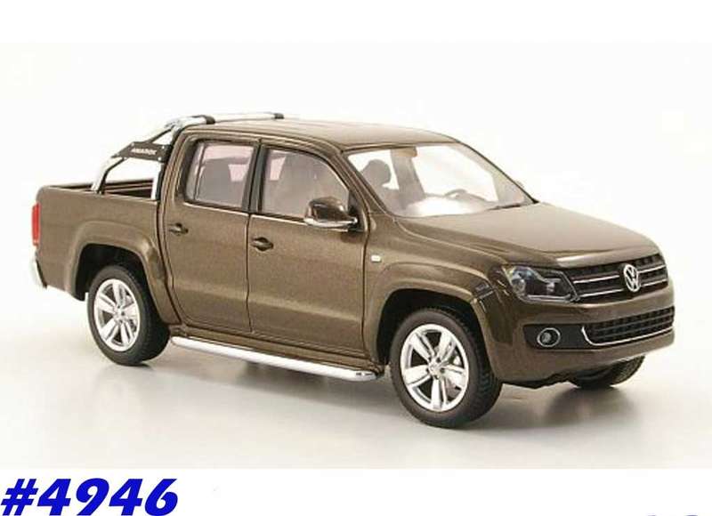 Volkswagen Amarok brown-met 1/43 Schuco RESIN NEW+boxed #4946 instant wheels