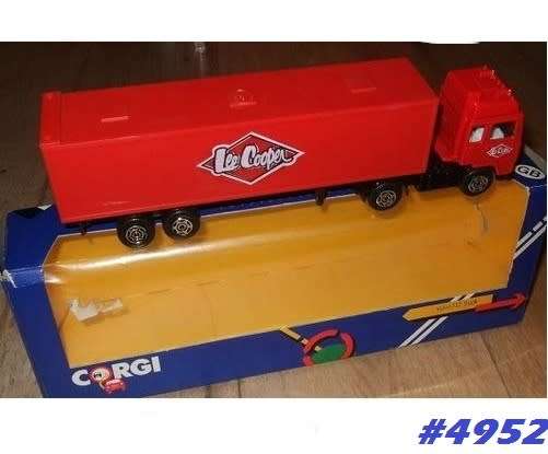 Volvo F12 horse + semi trailer Lee Cooper 1/43 Corgi NEW+boxed #4952 instant wheels