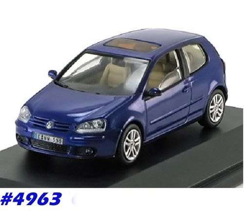 Volkswagen Golf 5 3-door 2005 blue 1/43 Schuco NEW+boxed  #4963 instant wheels