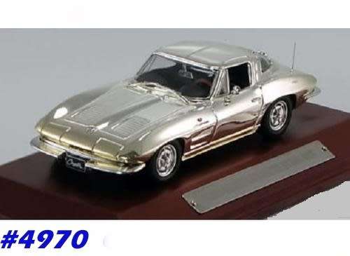 Chevrolet Corvette Stingray 1963 1/43 IXO Chrome Collection NEW+boxed  #4970 instant wheels