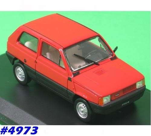 Fiat Panda 45 1980 red 1/43 IXO NEWin Blister #4973 instant wheels