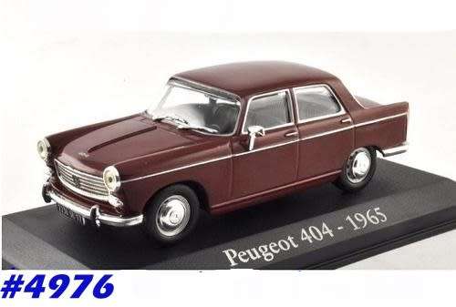 Peugeot 404 1965 red 1/43 IXO NEW+boxed #4976 instant wheels