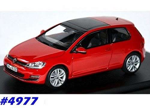 Volkswagen Golf 7 3-door 2012 red 1/43 Herpa NEW+boxed  #4977 instant wheels