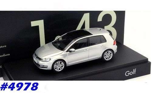 Volkswagen Golf 7 3-door 2012 silver 1/43 Herpa NEW+boxed  #4978 instant wheels