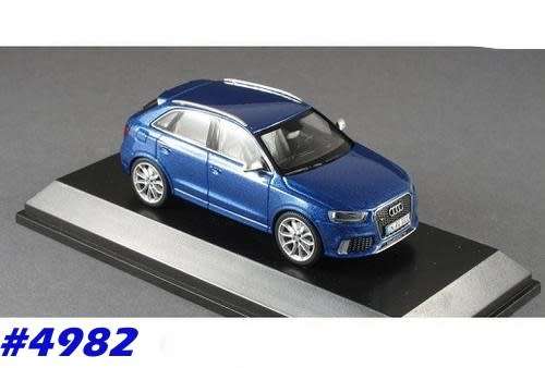 Audi RS Q3 2013 blue 1/43 Schuco NEW+boxed  #4982 instant wheels